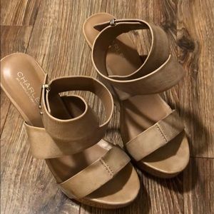 Charles by Charles David Nude Wedges